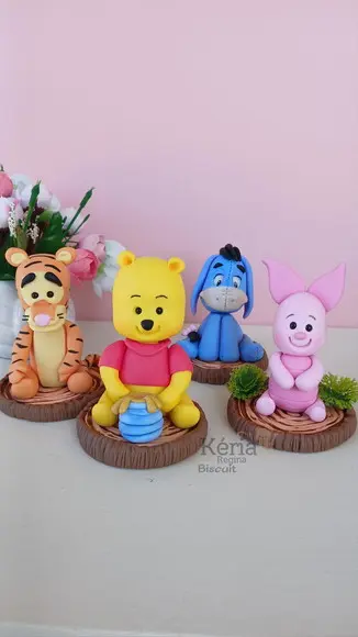 Lembranças Turma do Pooh em Biscuit