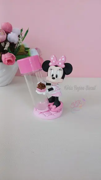 Tubete Minnie Confeiteira em Biscuit