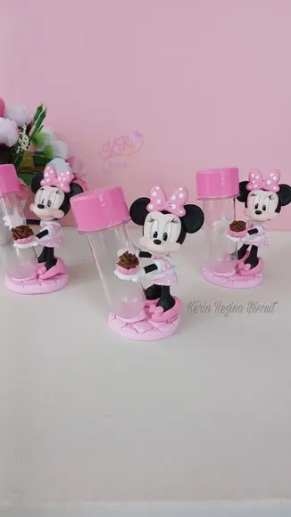 Tubete Minnie Confeiteira em Biscuit