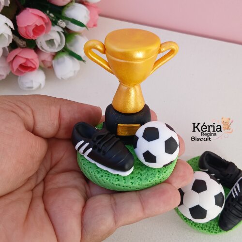 Apliques para Lembrancinha Futebol de Biscuit