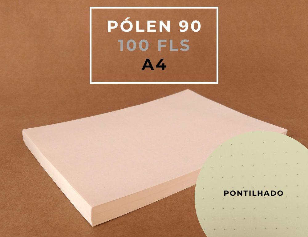 A4 Polen 90 - 100 folhas Pautado