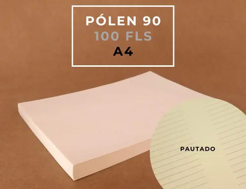 A4 Polen 90 - 100 folhas Pontilhado