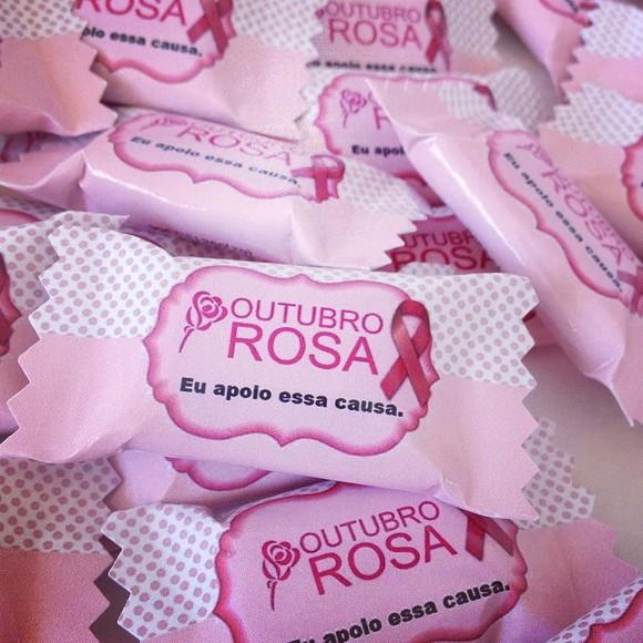 Balas personalizadas Outubro Rosa