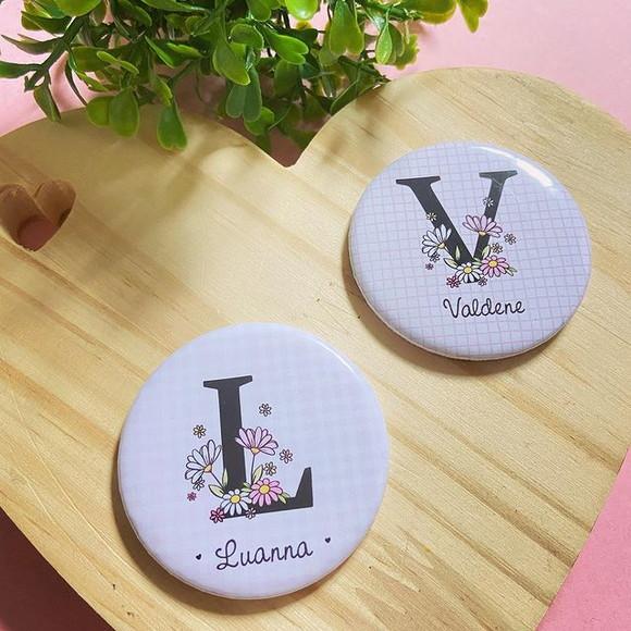 Botton Espelho 5,5 cm Personalizado