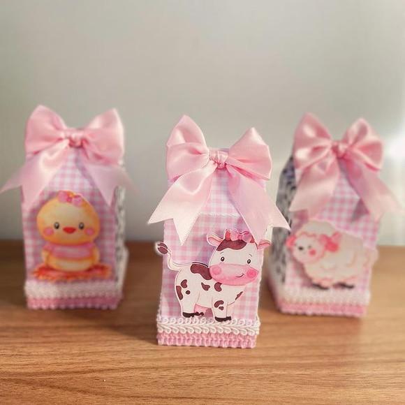 Caixa Milk Fazendinha Rosa