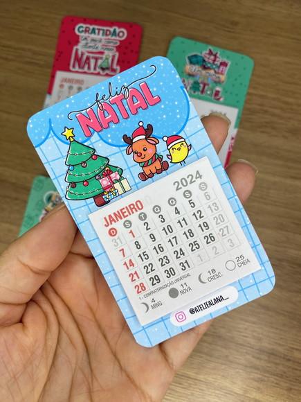 Calendário Imã de Geladeira Personalizado
