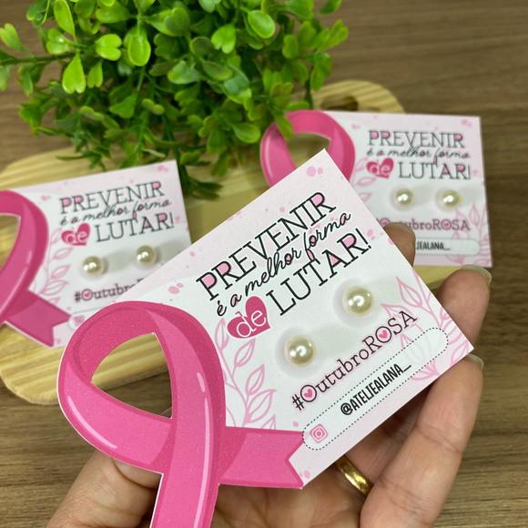 Card Brinco com Qrcode Explicativo Outubro Rosa