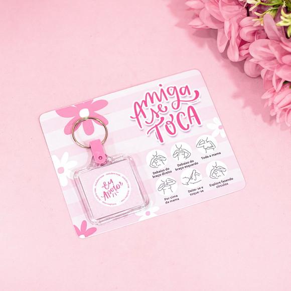 Card Chaveiro Outubro Rosa