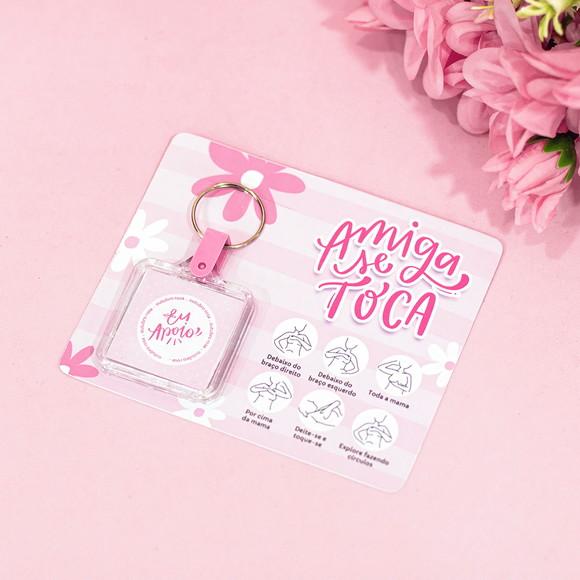Card Chaveiro Outubro Rosa