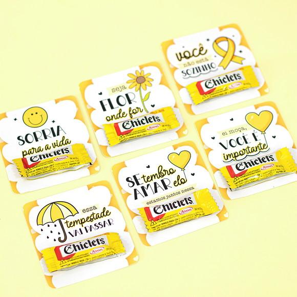 Card com Chiclete- Setembro Amarelo