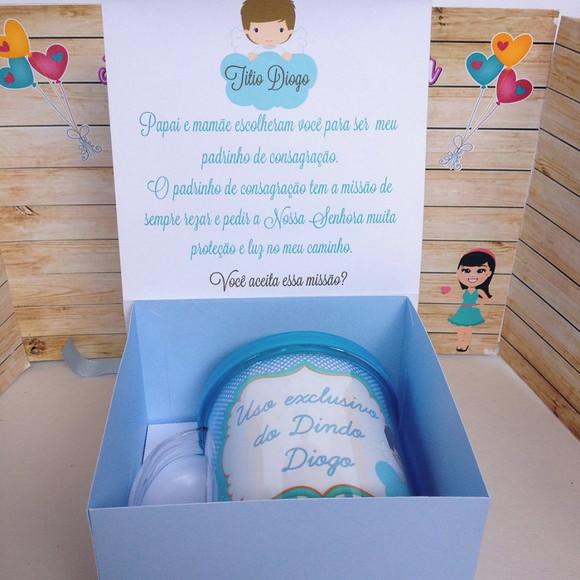 Convite Batizado com Caneca