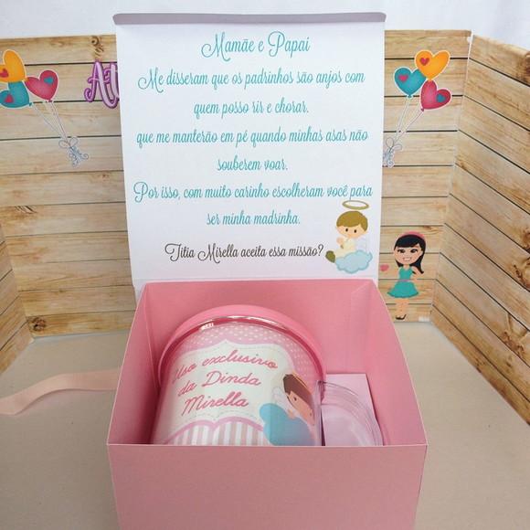 Convite Batizado com Caneca