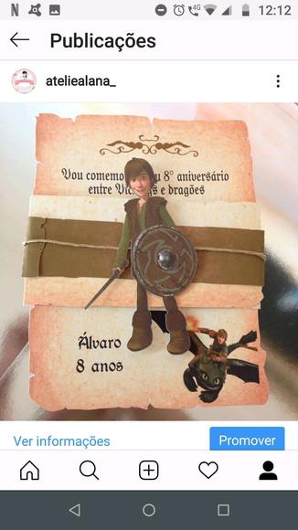 Convite como treinar seu dragão