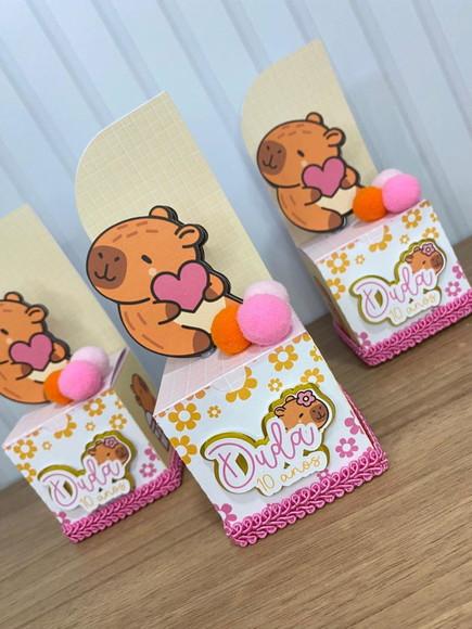 Kit 20 Unidades Papelaria Capivara