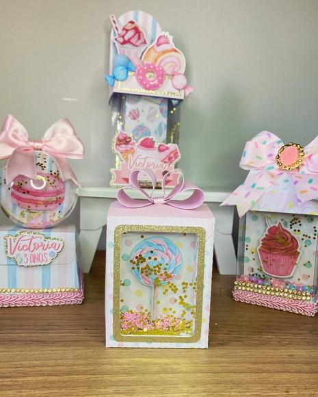 Kit Papelaria Luxo Doceria 20 Unidades