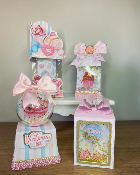 Kit Papelaria Luxo Doceria 20 Unidades