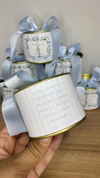 Lata Personalizada Batizado 6x5cm