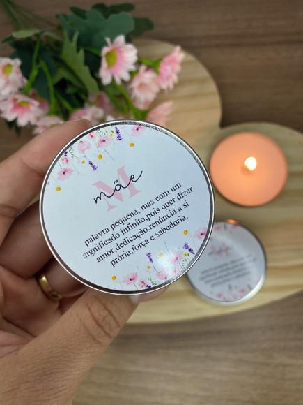 Lembrancinha Dia das Mães Vela Aromática