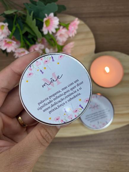 Lembrancinha Dia das Mães Vela Aromática