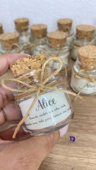 Lembrancinha Maternidade Vela Perfumada