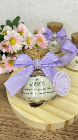 Lembrancinha Maternidade Vela Perfumada