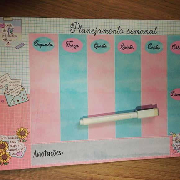 PLANNER MAGNÉTICO PARA GELADEIRA