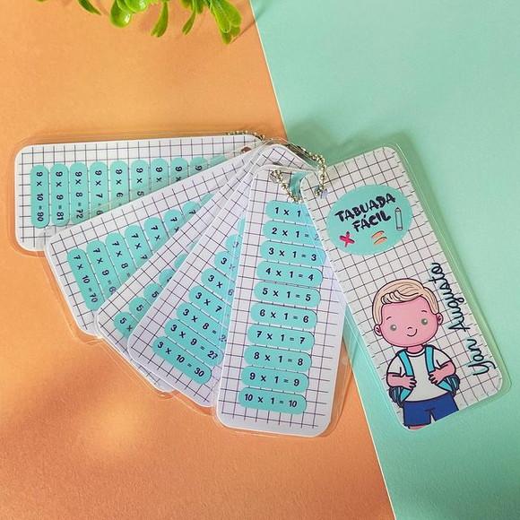 Tabuada ilustrada personalizada