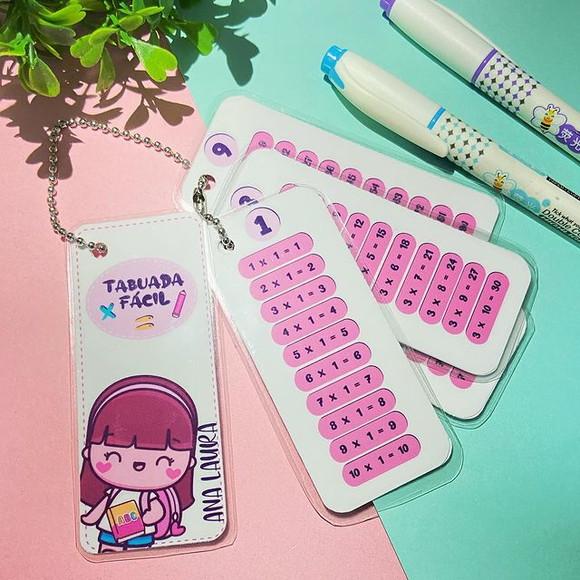 Tabuada ilustrada personalizada