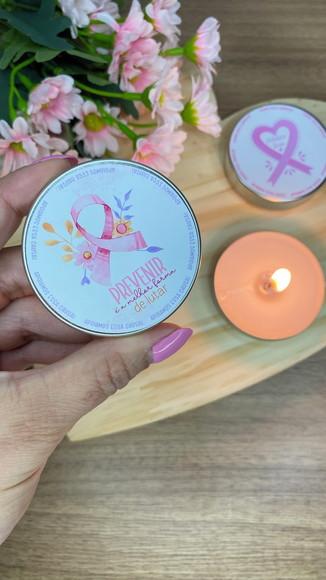 Vela Aromática- Outubro Rosa