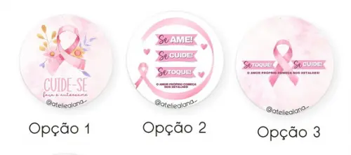 10 Bottons Alfinete Personalizados - 55mm