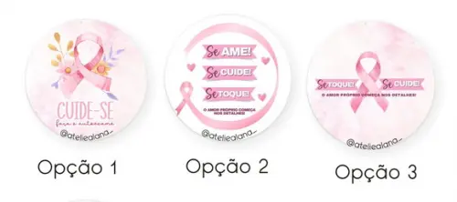 100 Bottons Alfinete Personalizados - 55mm