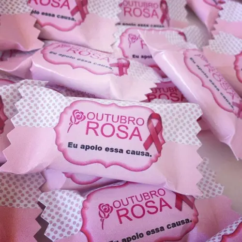 Balas personalizadas Outubro Rosa