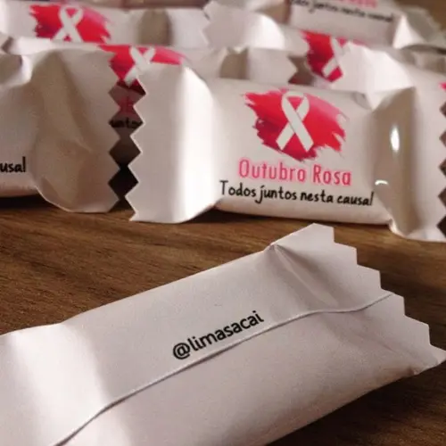 Balinha Personalizada Outubro Rosa