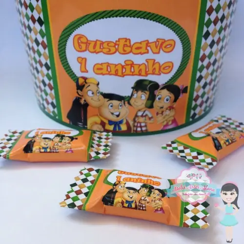 Balde personalizado com Balas