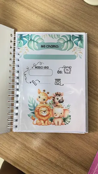 Caderneta de Vacina - Safari Menino - Edição 2024