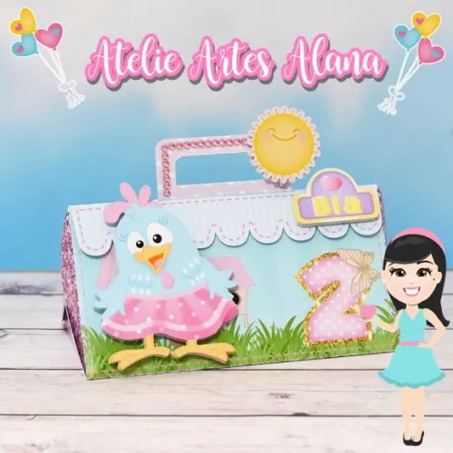 Caixa Bolsa Galinha Pintadinha