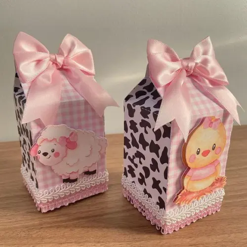 Caixa Milk Fazendinha Rosa