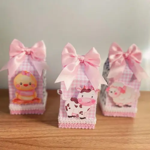 Caixa Milk Fazendinha Rosa