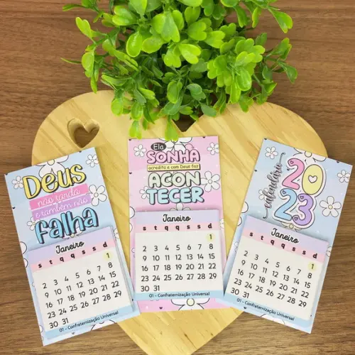 Calendário Imã de Geladeira