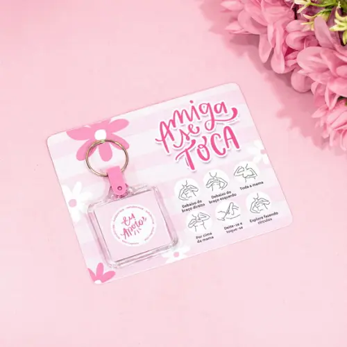 Card Chaveiro Outubro Rosa