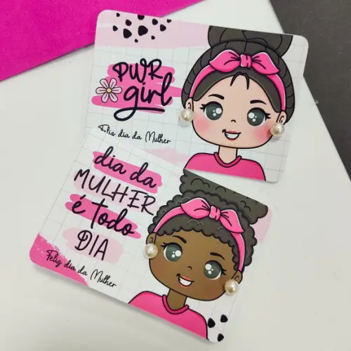 Card com Brincos Personalizadas
