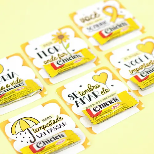 Card com Chiclete- Setembro Amarelo