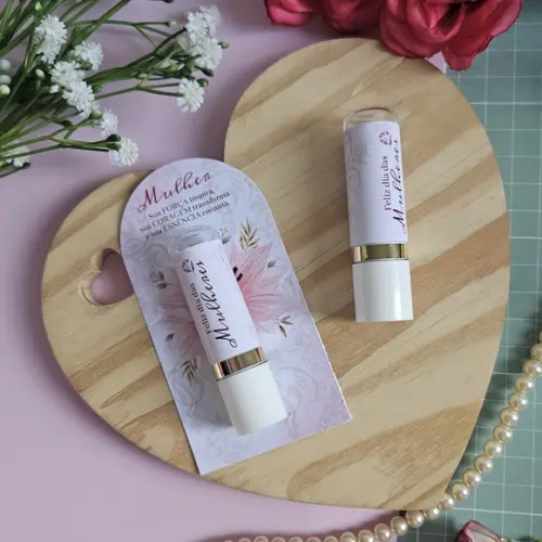 Card Personalizado com Manteiga de Cacau Dia da Mulher