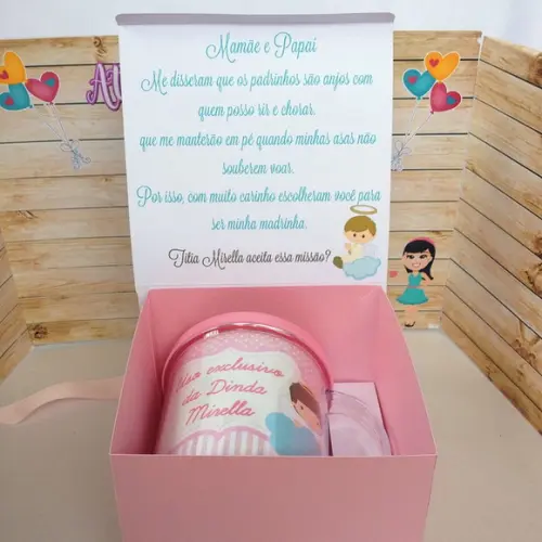 Convite Batizado com Caneca