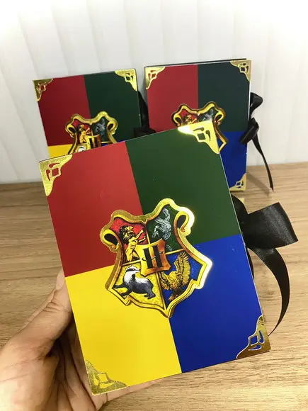 Convite Caixa 3d Harry Potter