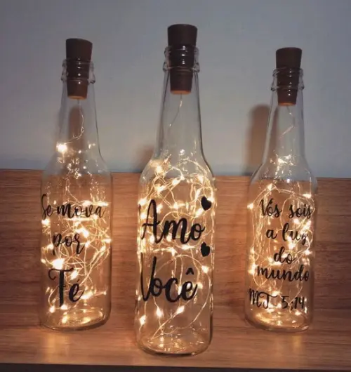 Garrafa Personalizada com Led