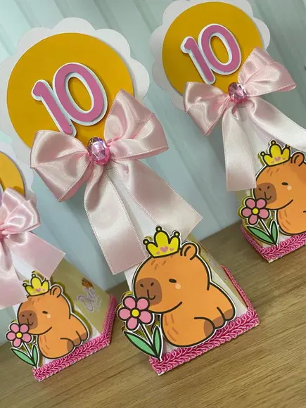 Kit 20 Unidades Papelaria Capivara