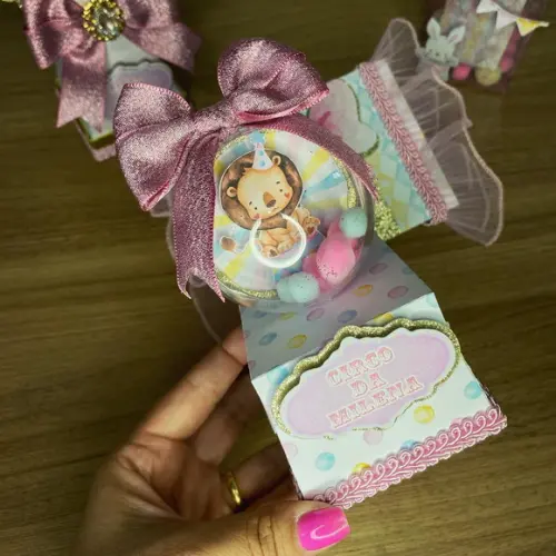 Kit Papelaria Luxo Circo Candy 20 Unidades