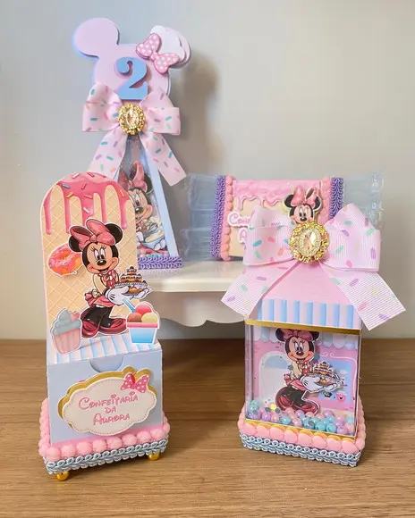 Kit Personalizado Confeitaria da Minnie 20 Unidades