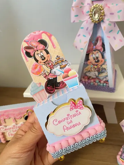 Kit Personalizado Confeitaria da Minnie 20 Unidades